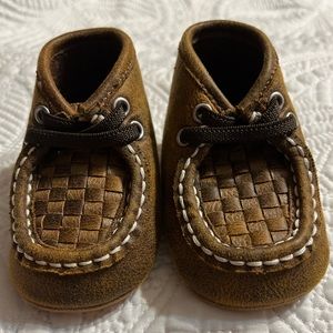 Infant Boys Twister Basketweave Mocs